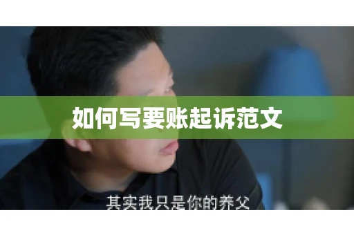 如何写要账起诉范文