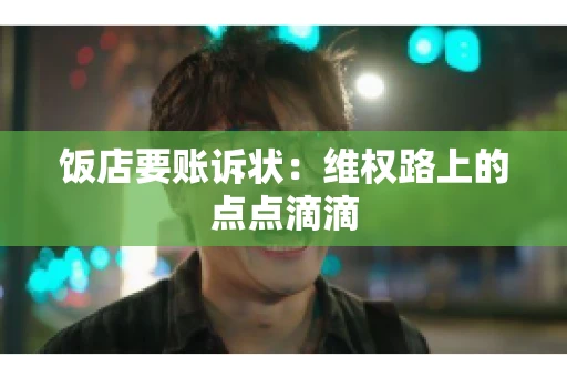 饭店要账诉状:维权路上的点点滴滴 饭店要账诉状:维权路上的点点滴滴