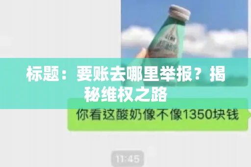 标题：要账去哪里举报？揭秘维权之路